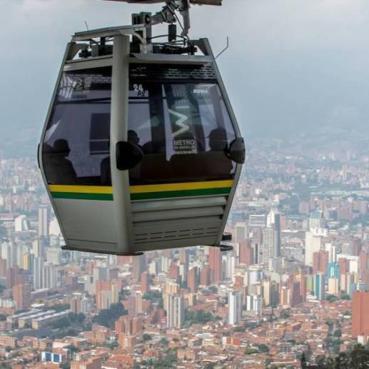 Se espera que el metrocable de San Antonio de Prado conecte los municipios de La Estrella, Itagüí, Sabaneta y Medellín. FOTO: JUAN ANTONIO SÁNCHEZ