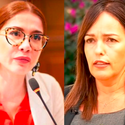 La representante Catherine Juvinao y la fiscal Angélica Monsalve han estado peleando durante los últimos días por la publicación de un video. FOTO: CORTESÍA 