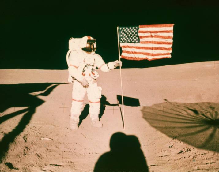 Shepard y Mitchell hicieron su aterrizaje lunar el 5 de febrero en las tierras altas de Fra Mauro. Foto: Nasa vía Getty Images