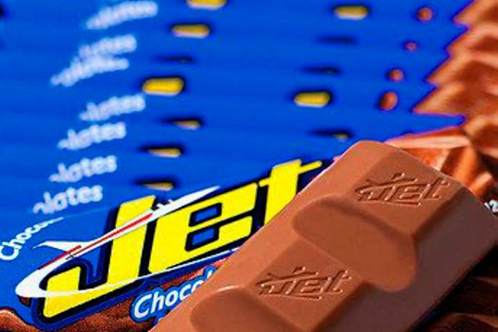 Actualmente, se producen un millón de Chocolatinas Jet cada día y se exportan a Ecuador, Panamá y EE. UU. FOTO: COLPRENSA.