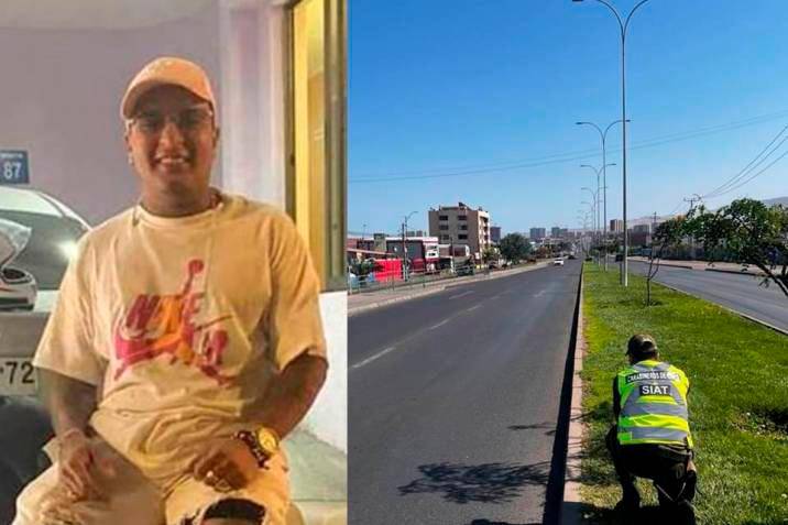 Johan Yesid Flórez fue arrollado por un auto cuando se detuvo a reparar la moto en la que se transportaba por las vías de Antofagasta. FOTO: COLPRENSA