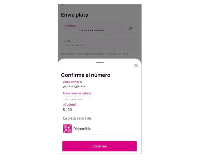 Mito: “¿Nequi me permite revisar a quién le voy a enviar plata antes de transferir?”