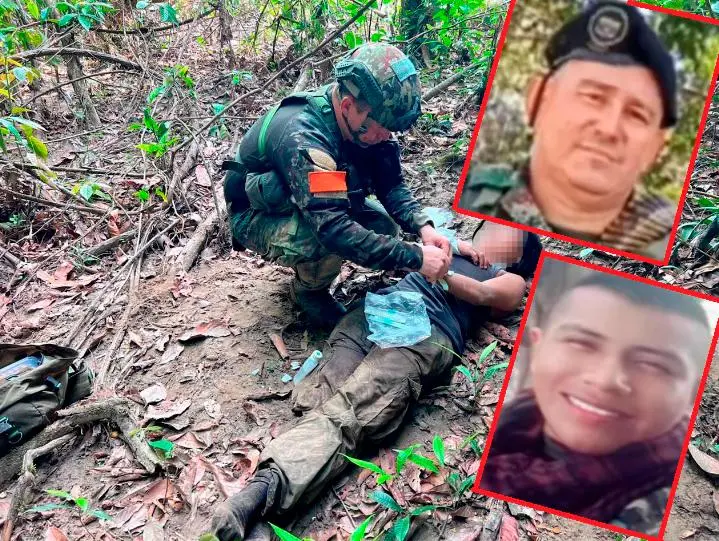 Arriba aparece alias “Pescado”, comandante del frente 39 de las disidencias de las Farc; abajo, “Jimmy Martínez”, del frente 44. FOTOS: CORTESÍA FF.MM.