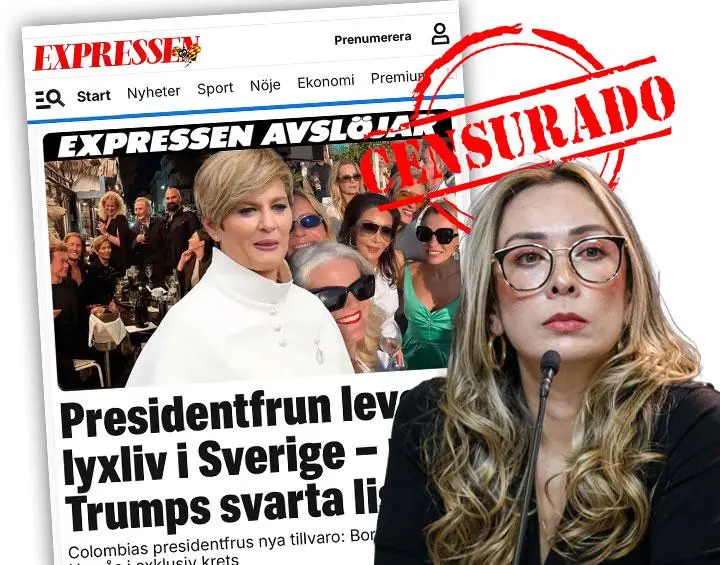 El diario Expressen publicó reportajes sobre Verónica Alcocer en Suecia; hasta hace poco, surgió la controversia por la inaccesibilidad del portal en Colombia. FOTO: EL COLOMBIANO