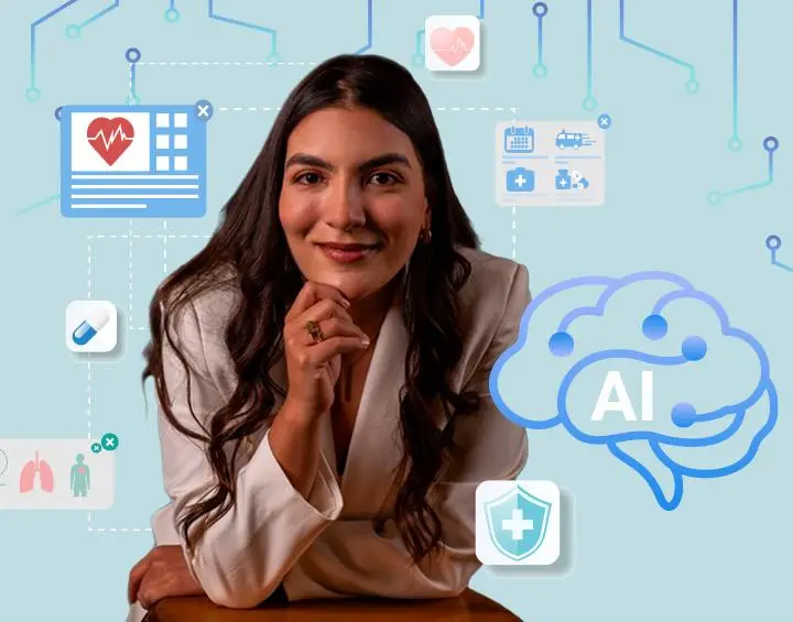 Laura Velásquez, cofundadora de Arkangel AI, lidera una app que busca integrar la inteligencia artificial en el sistema de salud para salvar vidas. FOTO cortesía