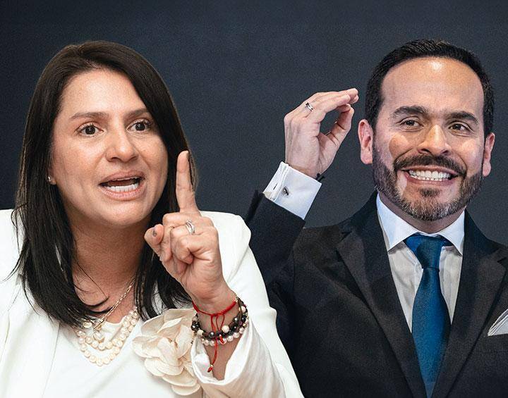 Paola Holguín será ministra de Cultura en el gobierno de Abelardo De la Espriella. Fotos: Getty y Camilo Suárez