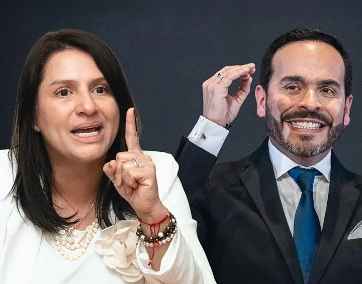 Paola Holguín será ministra de Cultura en el gobierno de Abelardo De la Espriella. Fotos: Getty y Camilo Suárez
