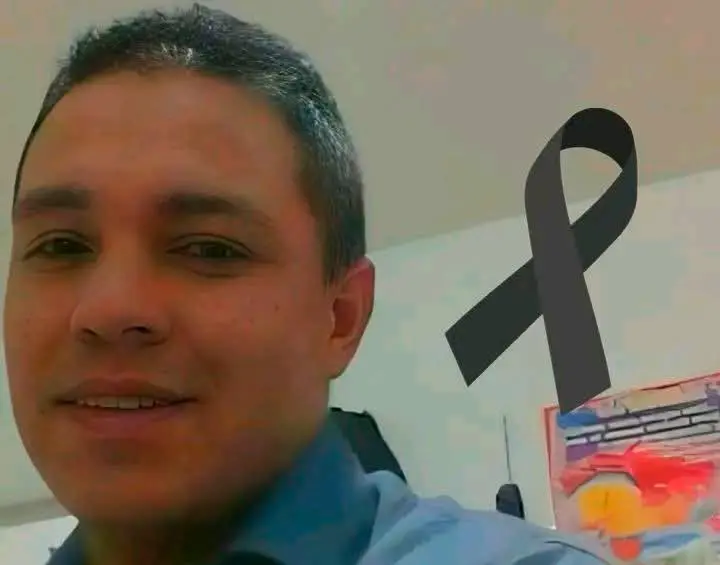Él era subintendente Édgar Eduardo Daza Meneses, asesinado en Bolívar, Cauca. FOTO: CORTESÍA @sucesoscauca.