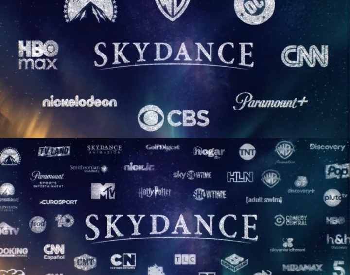 Skydance será el nombre de la nueva compañía que surge de la fusión entre Paramount y Warner Bros. Discovery, operación que reunirá plataformas como HBO Max y Paramount+ y grandes franquicias de Hollywood. Foto: Redes sociales @mrdinomx