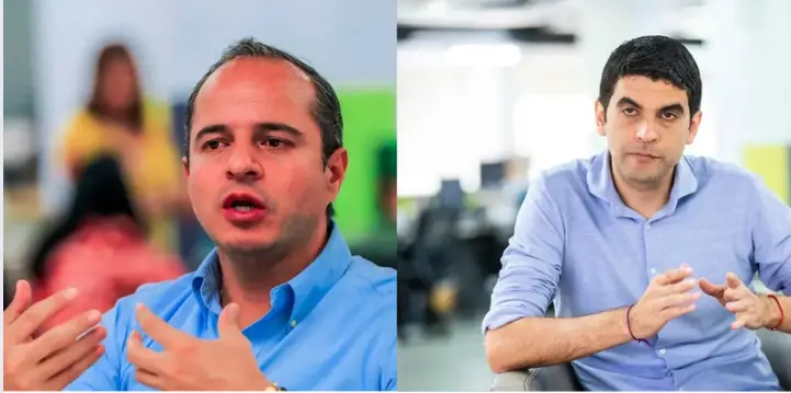 Juan Fernando Espinal y Hernán Cadavid . Foto: Jaime Pérez y Andrés Camilo Suárez