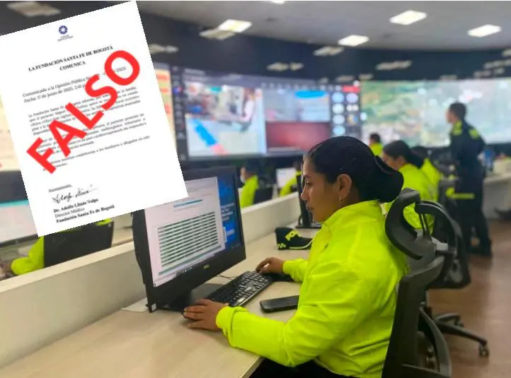 El comunicado falso circuló por cadenas de Whatsapp y redes sociales. FOTOS: CORTESÍA POLICÍA.