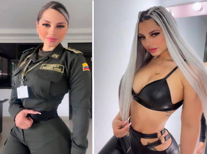 La patrullera Gina Pinzón se autodenomina “Alexa Narváez” en las redes sociales. FOTOS: TOMADAS DE PERFIL PÚBLICO DE INSTAGRAM.