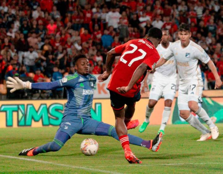 Independiente Medellín ha empatado los dos juegos disputados con goles marcados por Brayan León y Ménder García. FOTO CORTESÍA DIM 