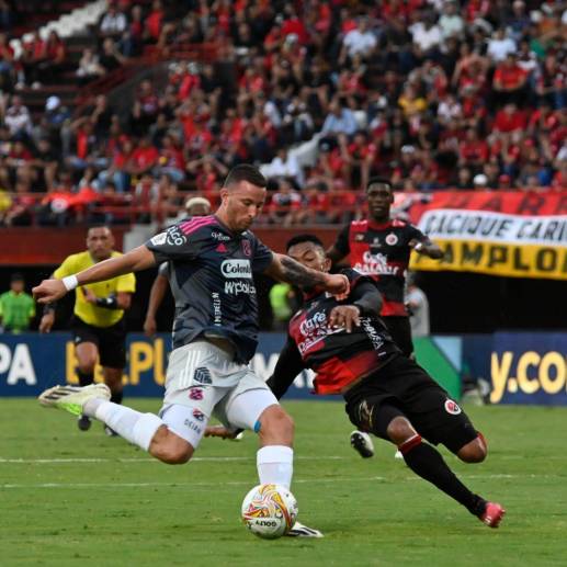 Luciano Pons le dio el triunfo al DIM en Cúcuta en el inicio de la serie de los cuartos de final de la Copa Betplay. <span class="mln_uppercase_mln">FOTO</span> <b><span class="mln_uppercase_mln">la opinión</span></b>