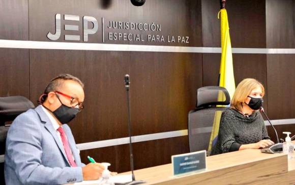 La secretaria ejecutiva de la JEP, Luz Ángela Bahamón, entregó detalles sobre la puesta en marcha de Legali, una herramienta que permitió digitalizar la JEP. FOTO: Cortesía