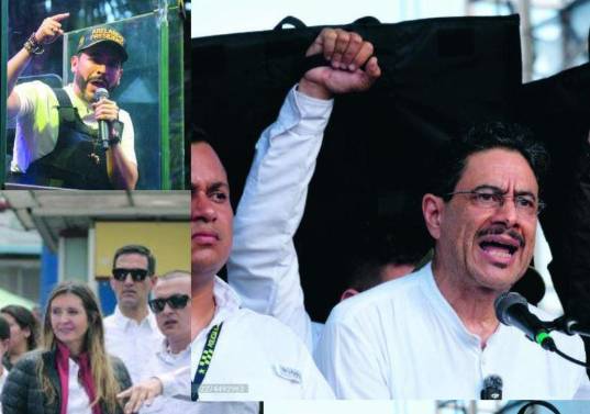 Esquemas de seguridad de la candidata Paloma Valencia, Abelardo De la Espriella e Iván Cepeda. Fotos: El Colombiano