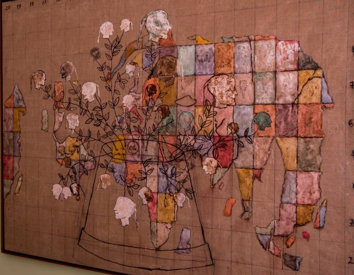 ‘Maceta mapa autorretrato’ (1994) es una obra en técnica mixta de Ana Patricia Palacios. FOTO Julio Herrera