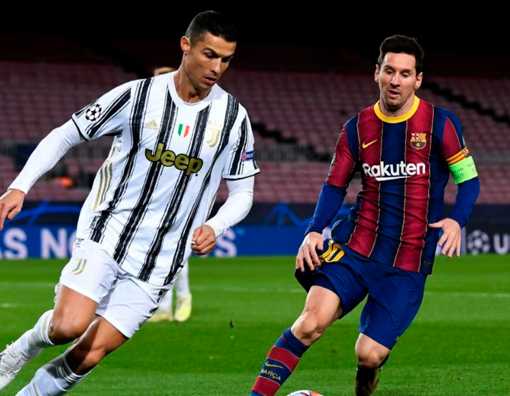 Cristiano Ronaldo y Messi se han enfrentado en 36 ocasiones por todas las competencias. FOTO EFE