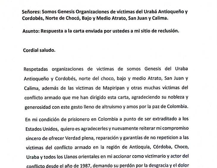 “No actúe con ánimo de venganza”: Alias “Otoniel” a Duque en carta enviada a víctimas