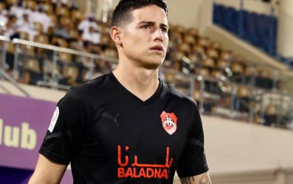 James jugará su segundo partido con el Al-Rayyan y su primera final en Qatar. FOTO @ALRAYYANSC