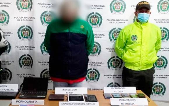 El hombre fue enviado a la cárcel. FOTO: POLICÍA ANTIOQUIA