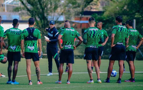 Atlético Nacional entrenará este martes en su sede de Guarne previo al viaje hacia Asunción. Foto cortesía @nacionaloficial.