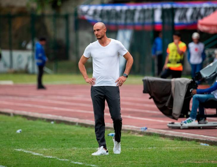 El técnico David González no atraviesa su mejor momento con el DIM. FOTO CAMILO SUÁREZ