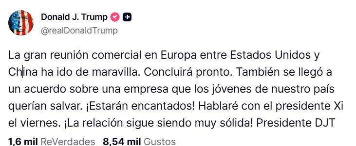 TikTok podría cambiar de dueño: Estados Unidos revela avances en el acuerdo con China