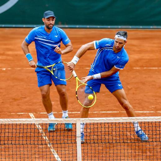Juan Sebastián Cabal y Robert Farah, que fueron campeones del Slam norteamericano en 2019, jugarán su último grande del tenis. <span class="mln_uppercase_mln">FOTO</span> <b><span class="mln_uppercase_mln">Juan a. Sánchez</span></b> 