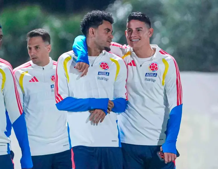 Santiago Arias, Luis Díaz y James Rodríguez serían inicialistas con Colombia ante Australia en el duelo de este martes en Nueva York. FOTO CORTESÍA FCF