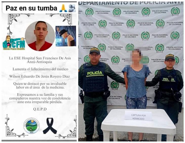 El médico era de Barranquilla y falleció tras ser herido con arma cortopunzante, al parecer, por su excompareja sentimental, una mujer que fue capturada. FOTOS: Cortesía