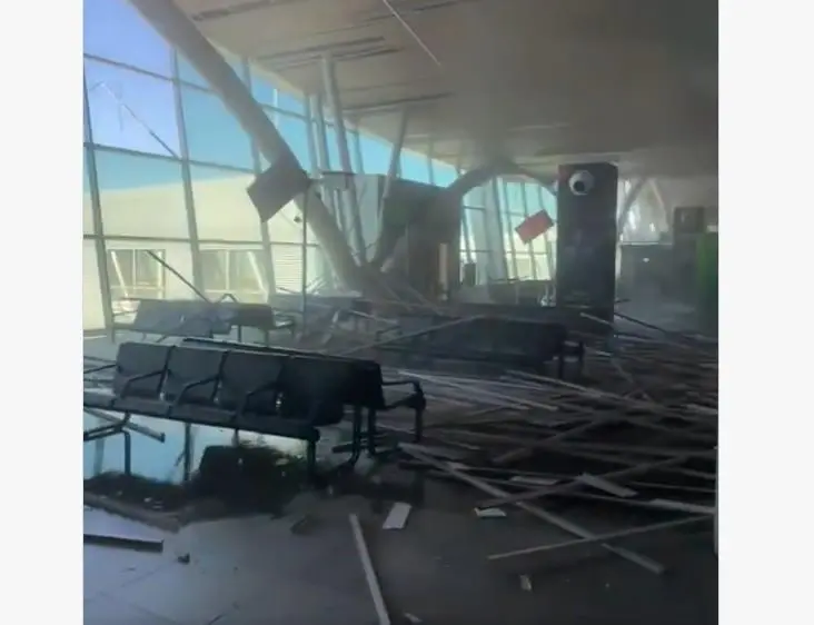 Así se afectó el aeropuerto de Pereira.