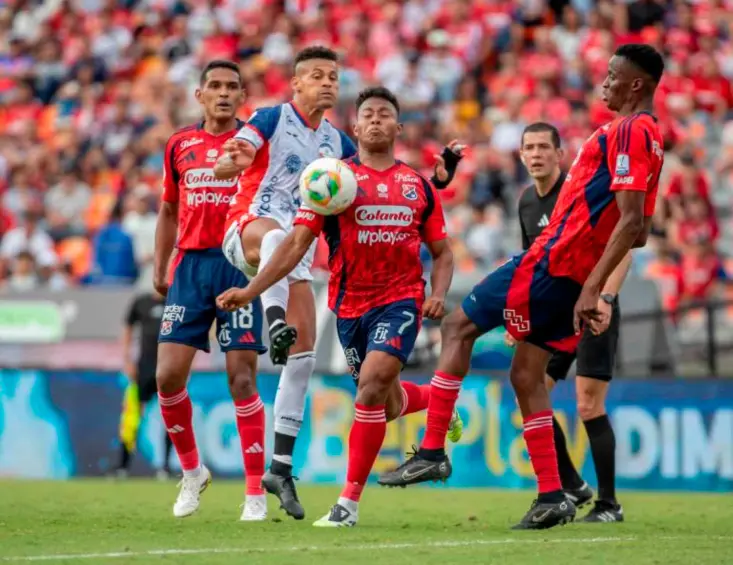 DIM recibe en el Atanasio Girardot a Envigado, este jueves, a las 6:00 de la tarde, por la tercera fecha de la Liga Betplay-2. FOTO JUAN ANTONIO SÁNCHEZ 