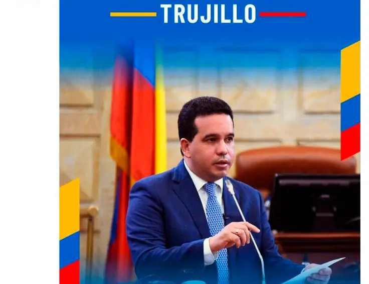 Publicación promoviendo a Carlos Andrés Trujillo aparecida en la cuenta de Misael Cadavid. FOTO: Tomada de redes sociales
