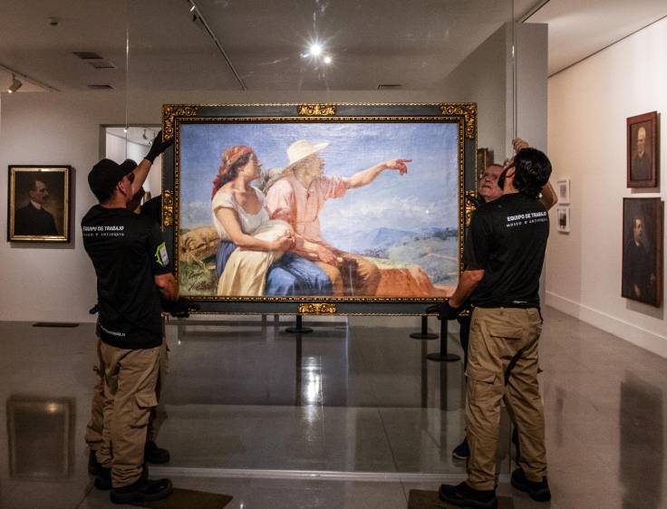 Inauguración de la exposición La creación de un gesto, de la obra del maestro Francisco Antonio Cano en el Museo de Antioquia. Fotos: Julio César Herrera Echeverri.