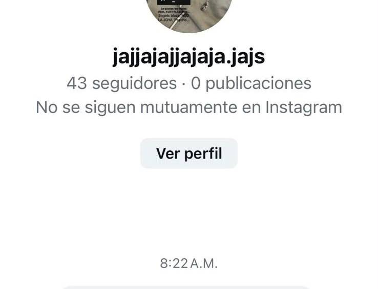 El pantallazo de la presunta amenaza de muerte a la alcaldesa de Bello, Lorena González. Imagen suministrada por la Alcaldía de Bello. 