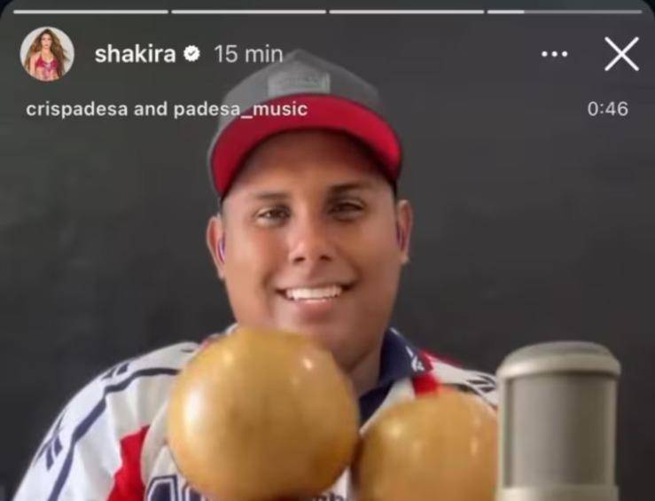 Historia de Instagram de Shakira. FOTO: Redes sociales.