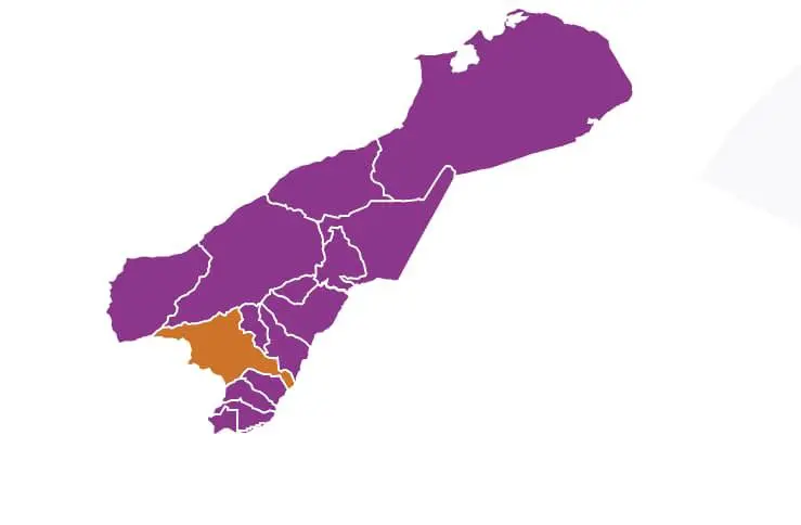 Resultados departamento de La Guajira. FOTO: captura de pantalla Registraduría.