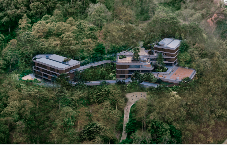 Proyección del nuevo edificio de la sede educativa El Tirol, en San Cristóbal. FOTO: Cortesía Alcaldía