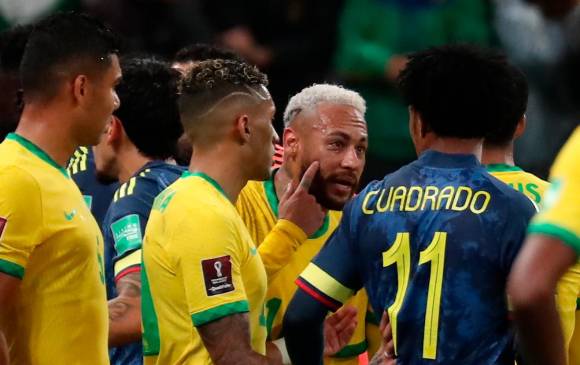 Además de sus polémicas acciones contra Colombia, Neymar se destacó por asistir a Paquetá para el gol de Brasil. FOTO EFE