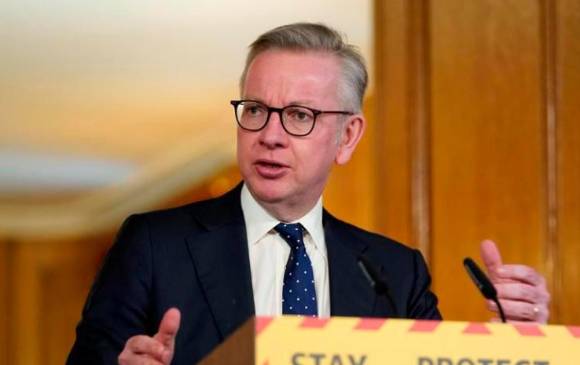 El ministro del Gabinete del Reino Unido, Michael Gove. FOTO EFE