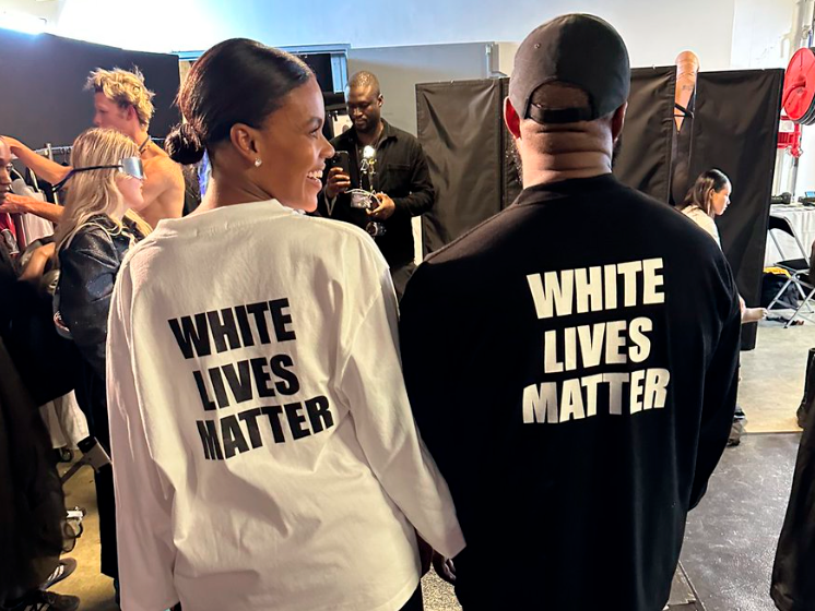 A la Semana de la Moda en París asistió con la bloguera conservadora Candance Owens luciendo estas polémicas camisetas. FOTO: TOMADA DE TWITTER