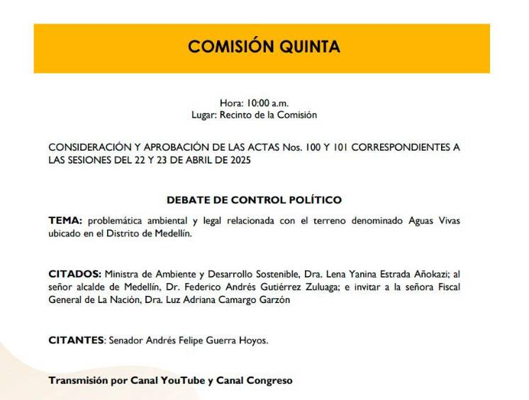 “Aguas Vivas no es un debate político, ya es judicial”: alcalde Federico Gutiérrez 