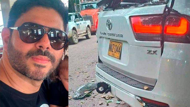 Julián Andrés Quintero Contreras viajaba en compañía de su esposa y sus dos hijos cuando fue asesinado. FOTO COLPRENSA 