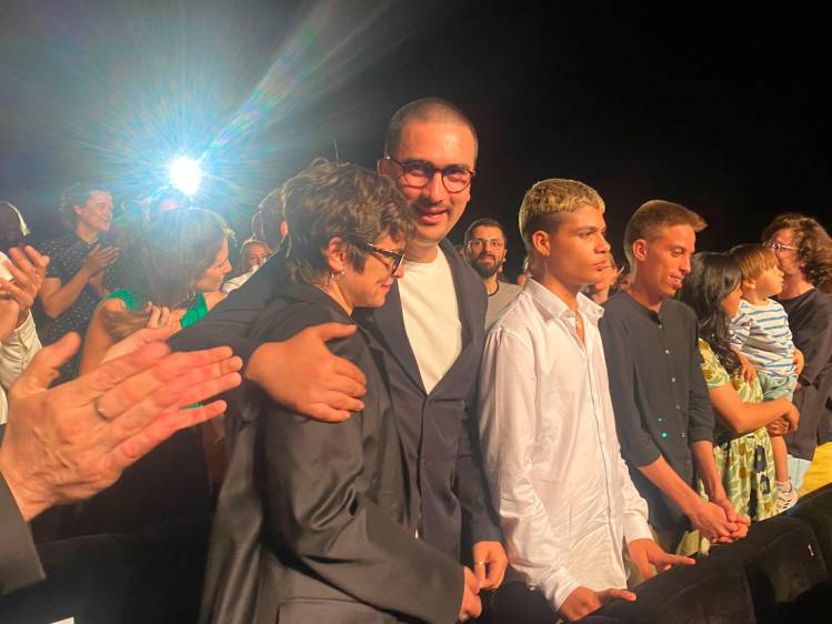 El momento de la proyección en Cannes. FOTO Cortesía Valiente Gracia Cine