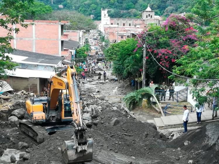 El Consejo Municipal de Gestión del Riesgo de Dabeiba reportó que 180 casas sufrieron daños, así como 52 locales comerciales y 10 vehículos. Foto: Manuel Saldarriaga