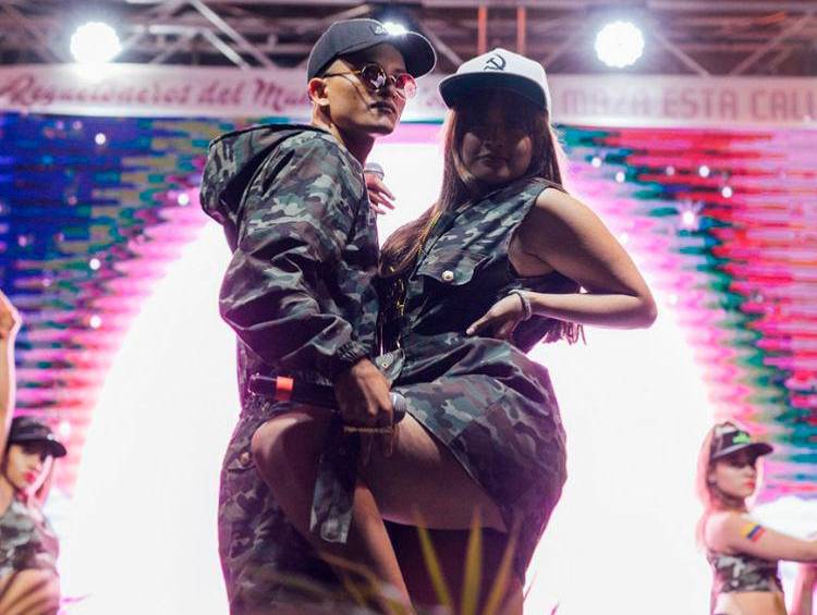 Obra La maza está callaita; concierto y coreografía, Tatyana Zambrano y Henry Palacio, 2019. 