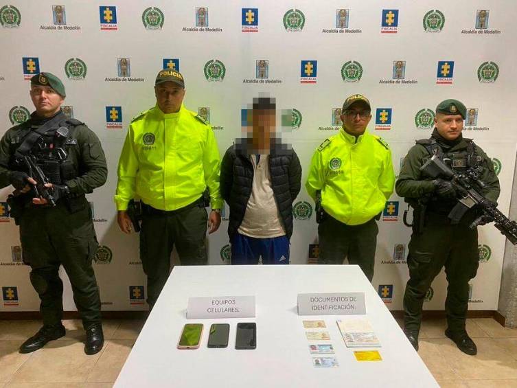 Este es el presunto cabecilla del ELN capturado en Medellín, es conocido con los alias de Rumba y Gato. FOTO Cortesía