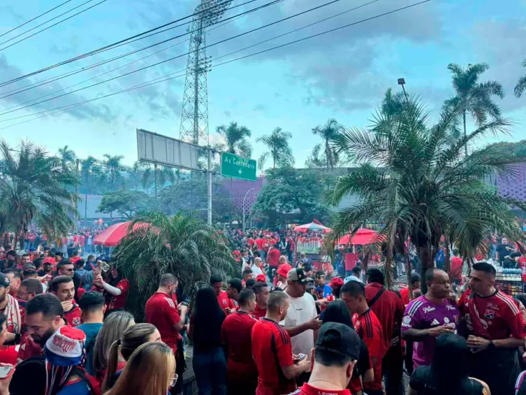 Así fue el recibimiento de DIM y Nacional en el Atanasio Girardot para la final de Copa