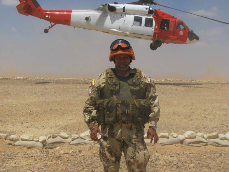 Él es Henry Camargo, exmilitar colombiano. FOTO: cortesía